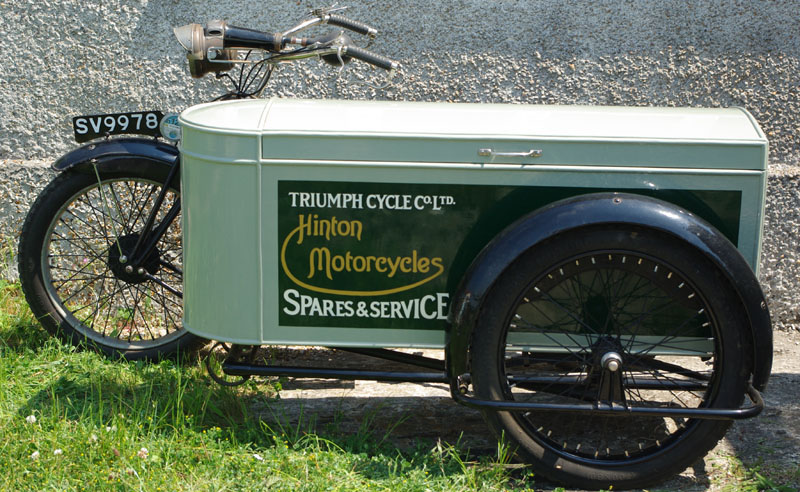 Our 1924 SD with the Gloria trade sidecar. The sidecar, body & chassis has been restored by us.